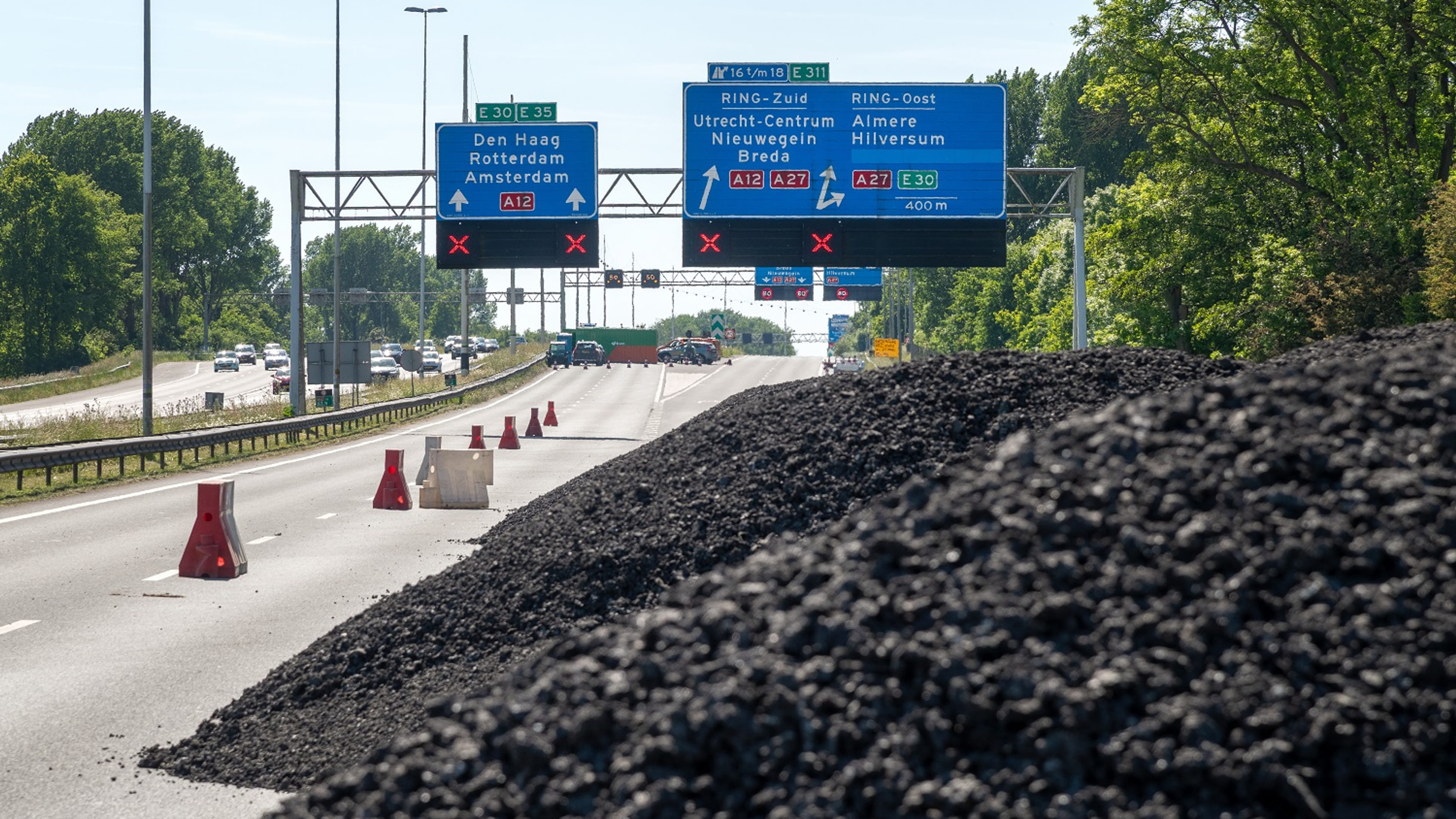 Werkzaamheden aan de A12 Lunetten-Veenendaal
