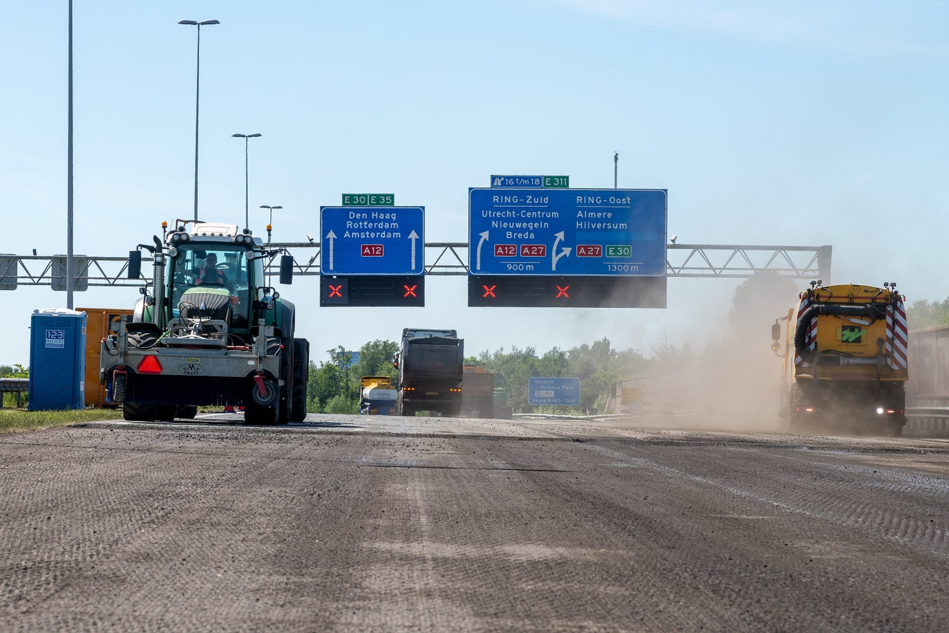 Werkzaamheden aan de A12 Lunetten-Veenendaal