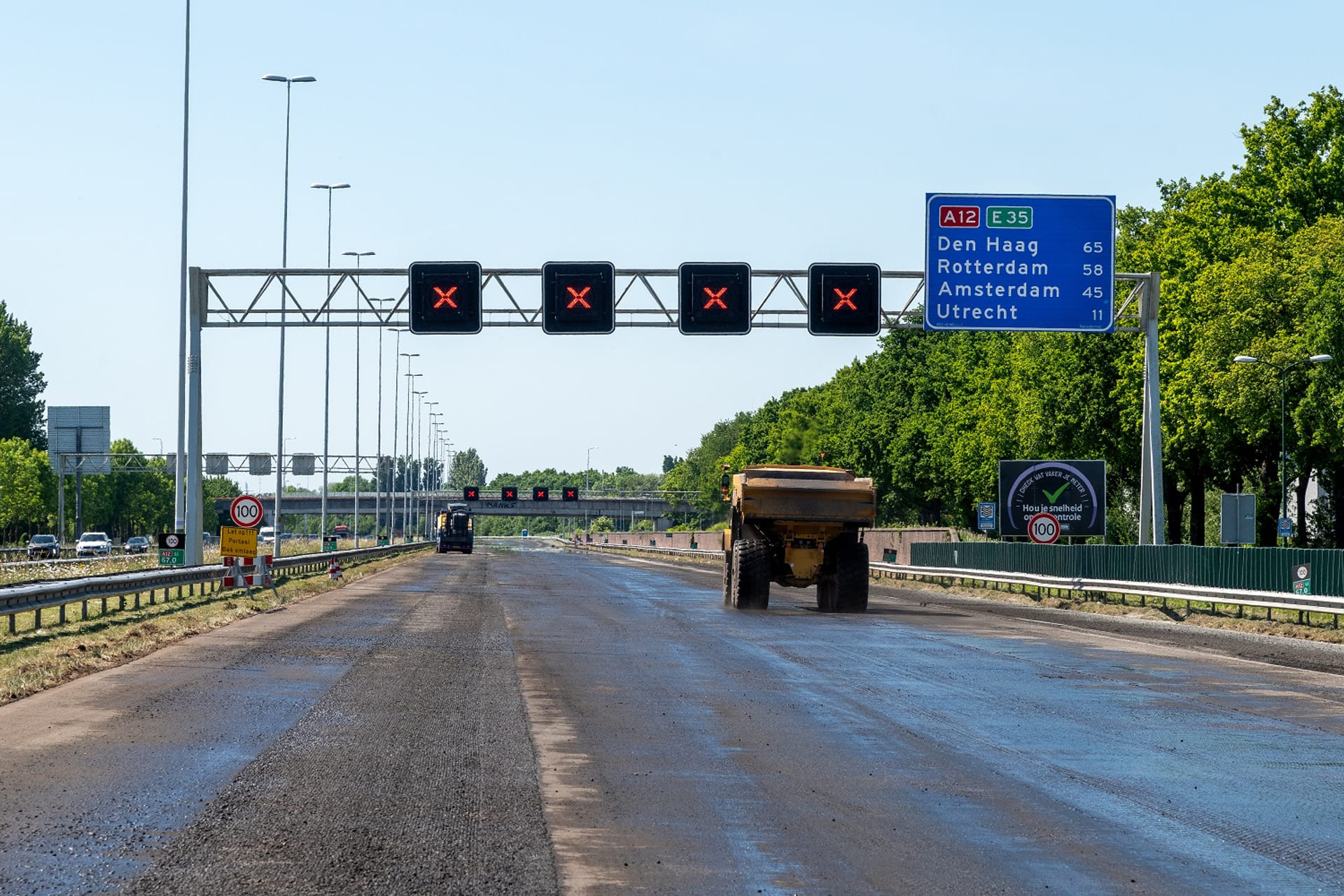 Werkzaamheden aan de A12 Lunetten-Veenendaal